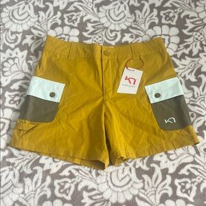 Kari Traa Mustard and Olive Women Shorts